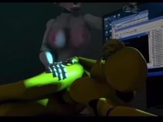 FNAF SFM Futa Mangle fucks The Hell Out of Toy Chica