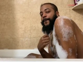 Ftm transman bubble bath dripping wet pussy
