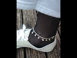I love to wear my silver heart anklet it looks charming on me too